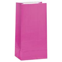 unique party paper party bags hot pink