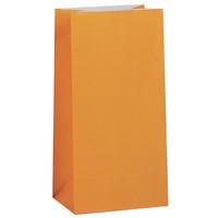 Unique Party Paper Party Bags - Orange