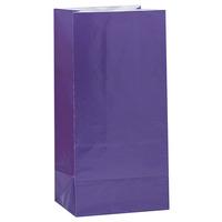 unique party paper party bags deep purple