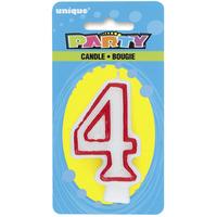 unique party deluxe number candle 4