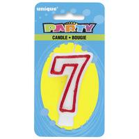 unique party deluxe number candle 7