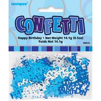 unique party blue confetti birthday