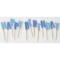 Unique Party Birthday Pick Candles - Blue