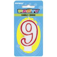 unique party deluxe number candle 9