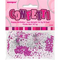 unique party pink confetti birthday