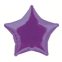 unique party 20 inch star foil balloon deep purple