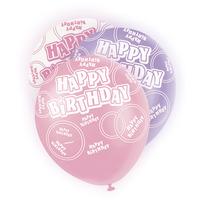 Unique Party 12 Inch Latex Balloon - Birthday Pink