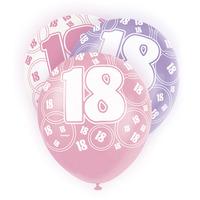 Unique Party 12 Inch Latex Balloon - 18 Pink