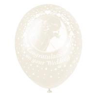 Unique Party 12 Inch Latex Balloon - Congrats Wedding