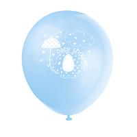 unique party 12 inch latex balloon umbrellaphants blue