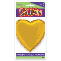 unique party 18 inch heart foil balloon gold