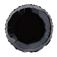 unique party 18 inch round foil balloon black