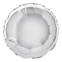 Unique Party 18 Inch Round Foil Balloon - Silver