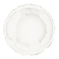 Unique Party 18 Inch Round Foil Balloon - White