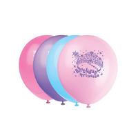 Unique Party 8 Pretty Princess Latex Balloons
