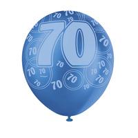 unique party 12 inch latex balloon 70 blue