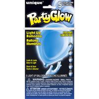 unique party glow light up latex balloons twilight blue