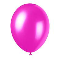 Unique Party 12 Inch 8 Pearlised Latex Balloons - Misty Rose