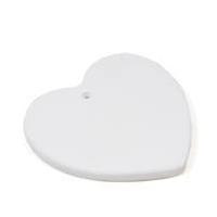 Unglazed Small Ceramic Heart 8 x 8 cm