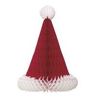 Unique Party 12 Inch Honeycomb Centrepiece - Santa Hat