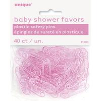 unique party baby shower safety pins pink