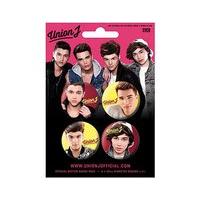 Union J Badge 4 Pack: Faces