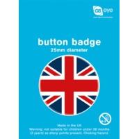 Union Jack Mod Button Badge