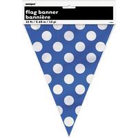 unique party dots bunting royal blue