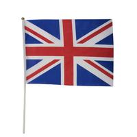 Union Jack Flag With Stick 19cm x 30cm