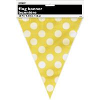 Unique Party Dots Bunting - Sunflower Yellow