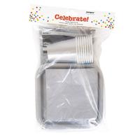 Unique Tableware Party Pack Silver