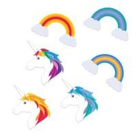 Unicorn & Rainbow Fridge Magnets