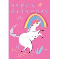 Unicorn Rainbow | Birthday Card | OD1096