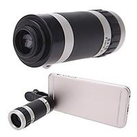 Universal 8X Zoom Portable Clip-On Mobile Phone Camera Telephoto Lens Telescope Camera for iPhone 7 6S 6 5S 5C 5 4S iTouch iPad Samsung HTC