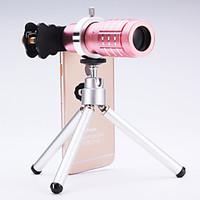 Universal 12× Telescope Lens for Mobile Phones iphone/samsung Silver/Gold/Rose/Black