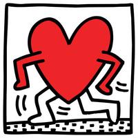 untitled heart by keith haring