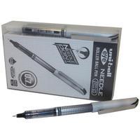 uni ball ub167 eye needle fine rollerball pen black pack of 14 pens