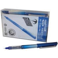 Uni-Ball UB165 Eye Needle Fine Rollerball Pen (Blue) - (Pack of 14 Pens)