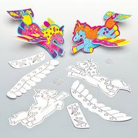 Unicorn Colour-in Gliders (Pack of 6)