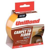 UniBond (50mm x10m) Permanent Carpet To Floor Tape (Transparent)