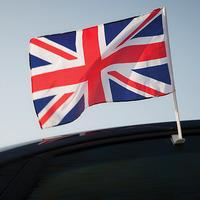 Union Jack Car Flags (Pack of 12)
