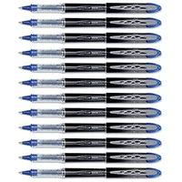 Uni-ball UB200 Blue Rollerball Vision Elite Liquid Ink Pen (0.6mm Tip) (12 Pack)