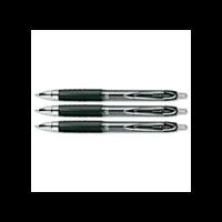 Uni-ball Signo 207 Black Retractable Gel Rollerball Pen (Fine 0.7mm Tip) (3 Pack)