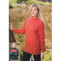 Unisex Textured Sweaters in Wendy Merino DK (5813)