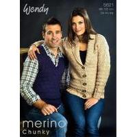 Unisex Jacket and Tank in Wendy Merino Chunky (5621)