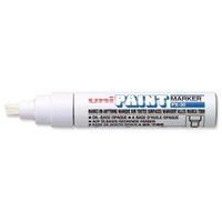 uni px 30 paint marker chisel tip broad line width 40 85mm white