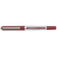 uni ball eye micro ub 150 rollerball pen line 02mm tip 05mm red 12