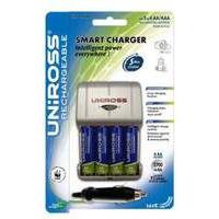 Uniross Charger & 4xAA 2700 mAh Batteries