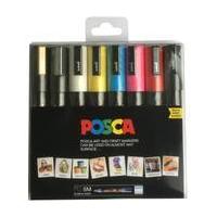 Uniball Posca Marker Pens PC 5M 8 Pack