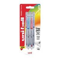 Uni-Ball Signo TSI Erasable Gel Rollerball UF-220 Assorted Pack of 5